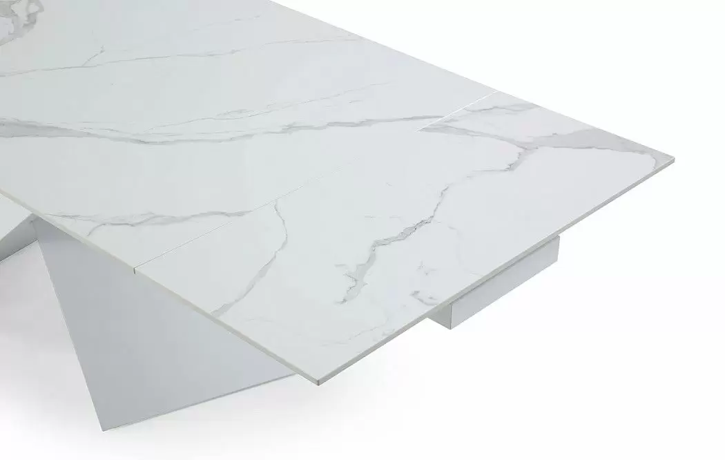 Стол раскладной Savoy 160-220, белая керамика - фото 9