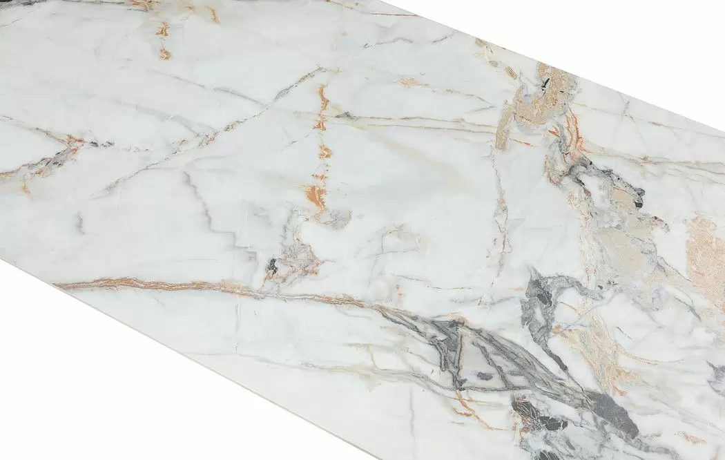 Стол раскладной Portofino Black 180-260, светлая керамика/черный - фото 17