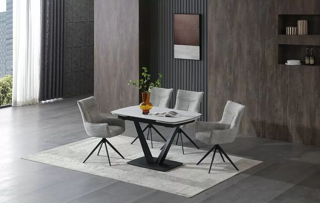 Стол Livorno + 4 серых стула Vincent - фото 2