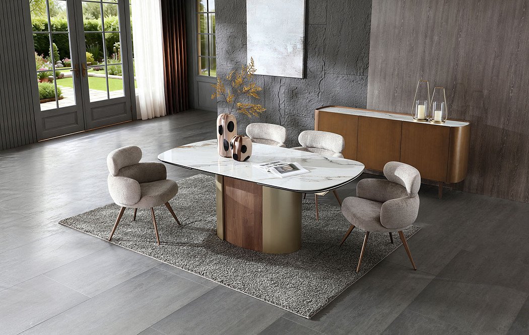 Стол Milan + 4 стула Evy - фото 2