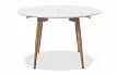 Стол раскладной Margaret 120-200, белый/светлое дерево