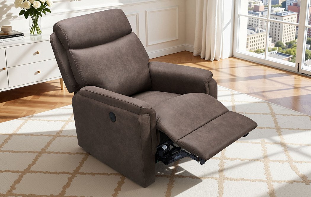 Кресло-реклайнер Stanley, коричневый - фото 2