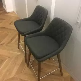 Стул полубарный Joan (65), светло-серый