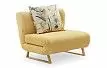 Кресло-кровать Rosy, желтый/цветочный принт