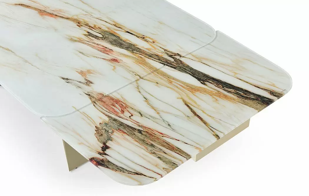 Стол раскладной Richard 180-270, стекло 3D/шампань - фото 8