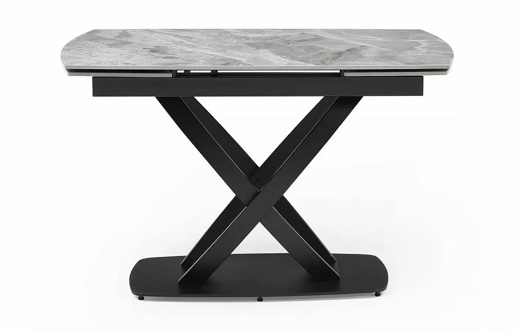 Стол раскладной Lorenzo 120-180, серая керамика - фото 9