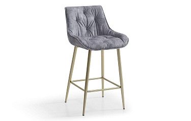 Стул полубарный Joely Bar (65), серый/шампань