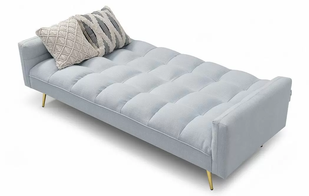Диван-кровать Madrid, небесно-голубой/золотые ножки - фото 6