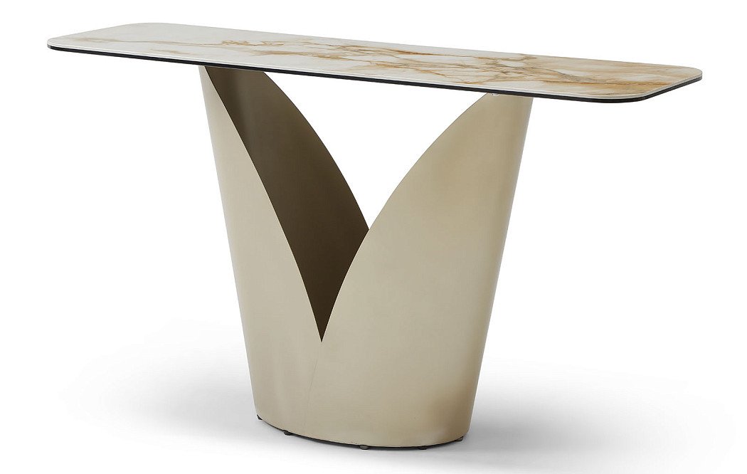 Консоль Tiffany, керамика/шампань