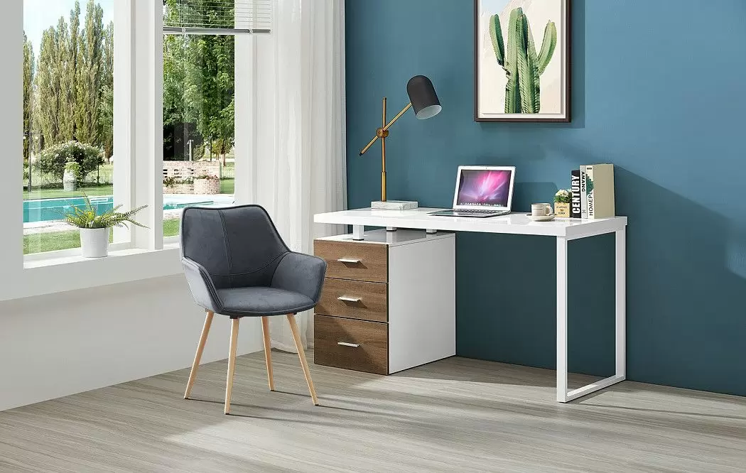 Стол письменный Endeavor, белый/орех - фото 10