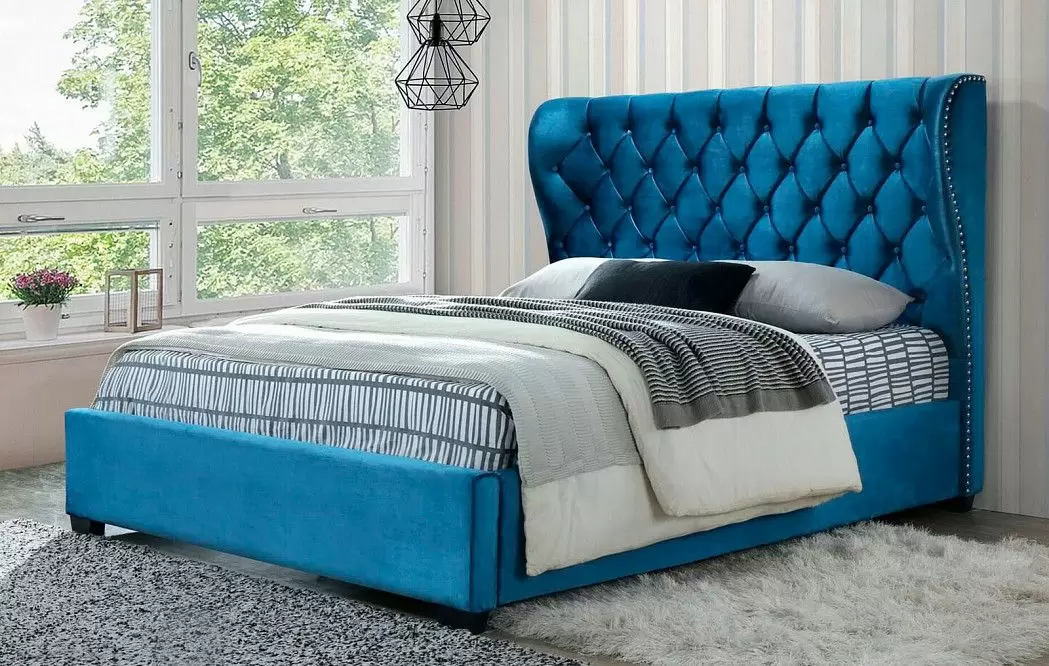 Комплект для спальни Fabiana, синий (с туалетным столиком) - фото 2