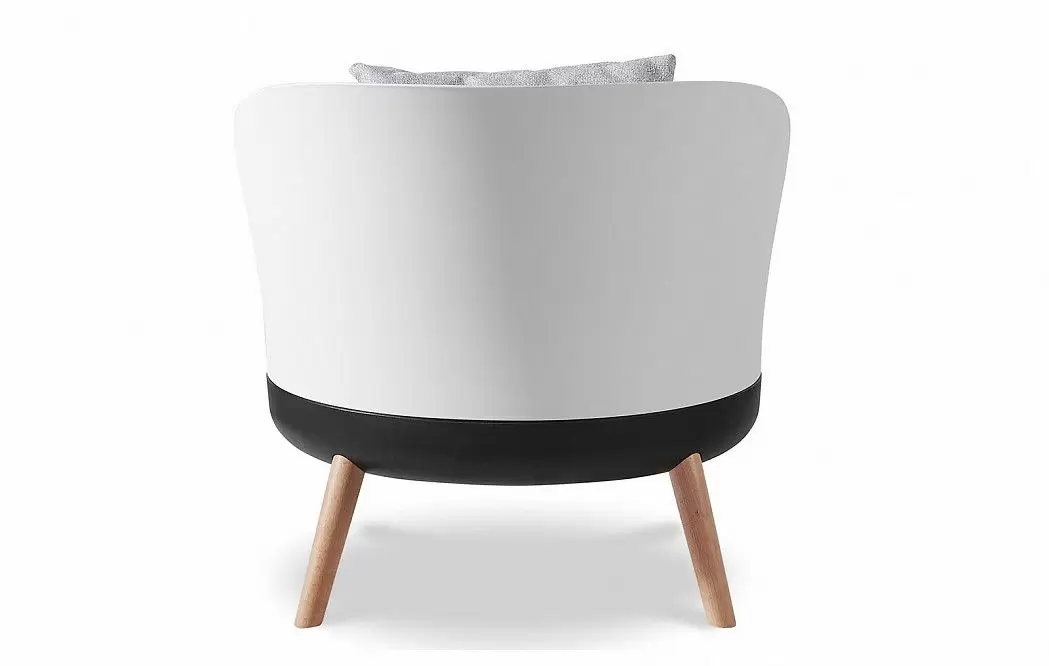 Кресло и пуф Cherry, серый - фото 7