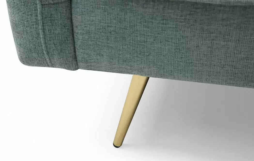 Диван-кровать Madrid, зеленый/золотые ножки - фото 9