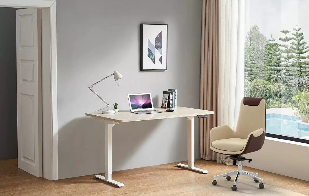 Стол Vancouver (120) беленый дуб, регулируемая высота, электропривод - фото 3