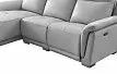 Диван-реклайнер Jonathan угловой (левый), светло-серый