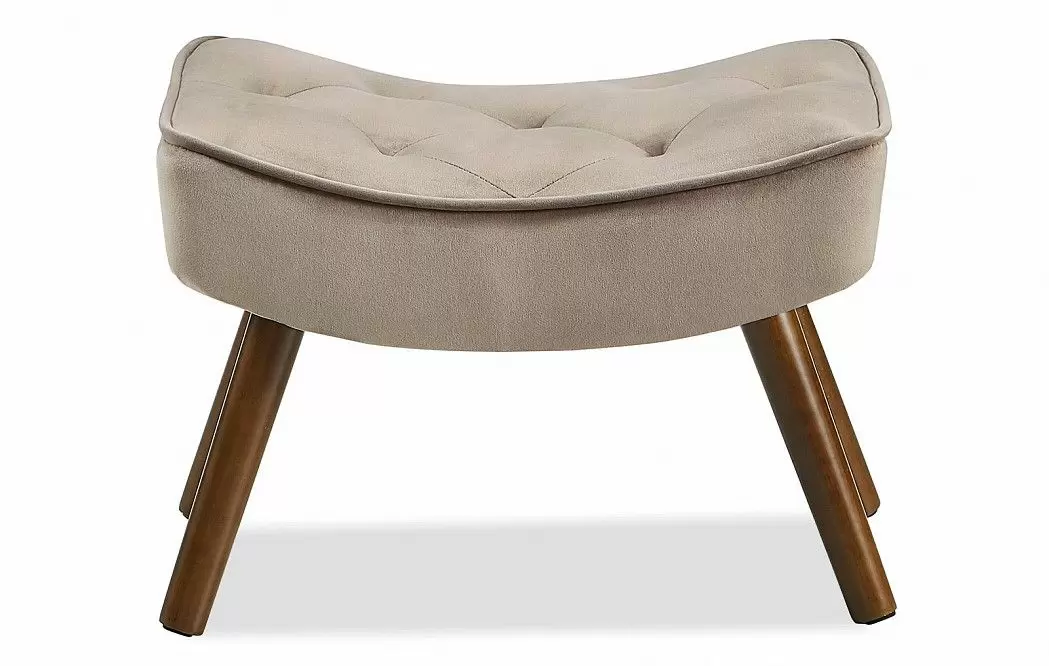 Кресло и оттоманка Hygge, бежевый/орех - фото 14