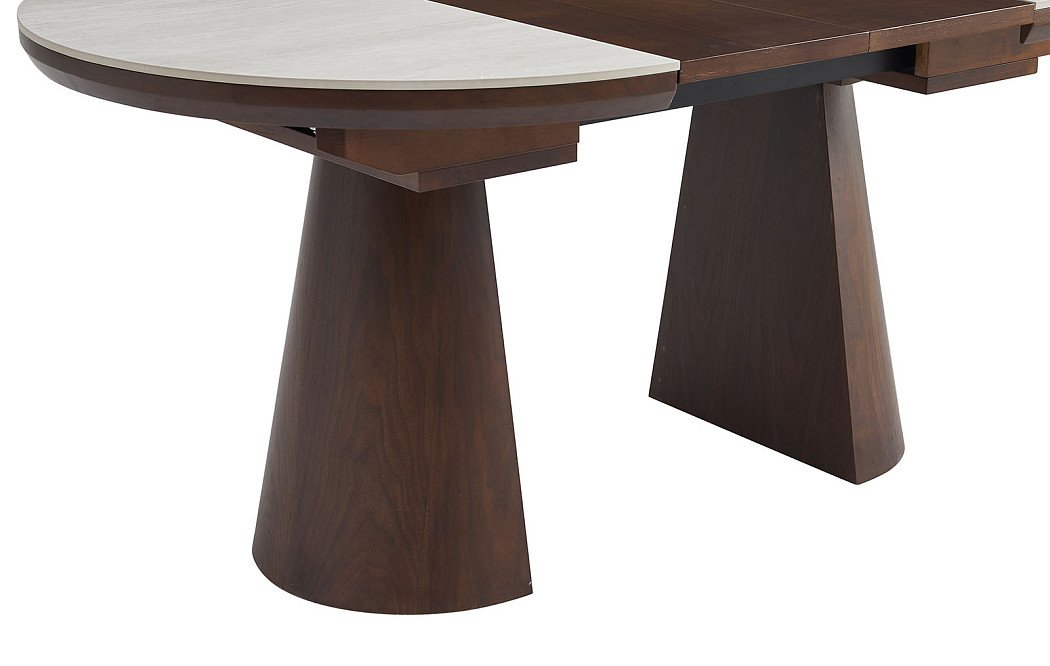 Стол раскладной Judy 100/130/160, керамика/орех - фото 12