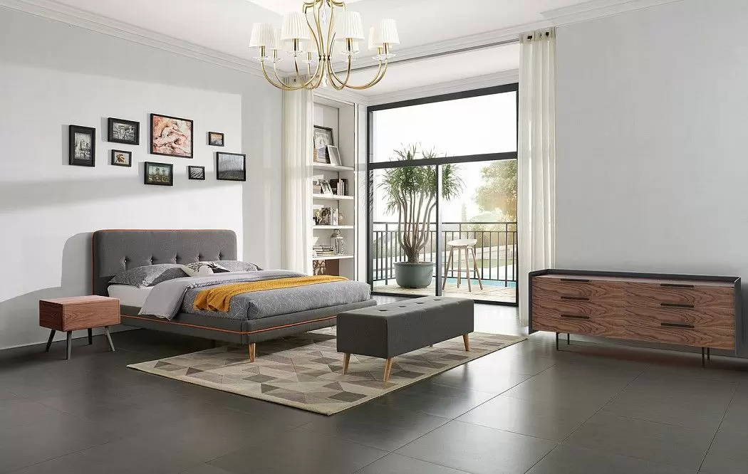 Кровать Madeira 180x200, серо-коричневый - фото 9