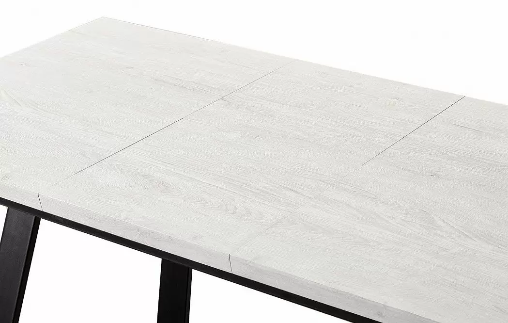 Стол раскладной Denver 110-150, светлый дуб/черный - фото 9