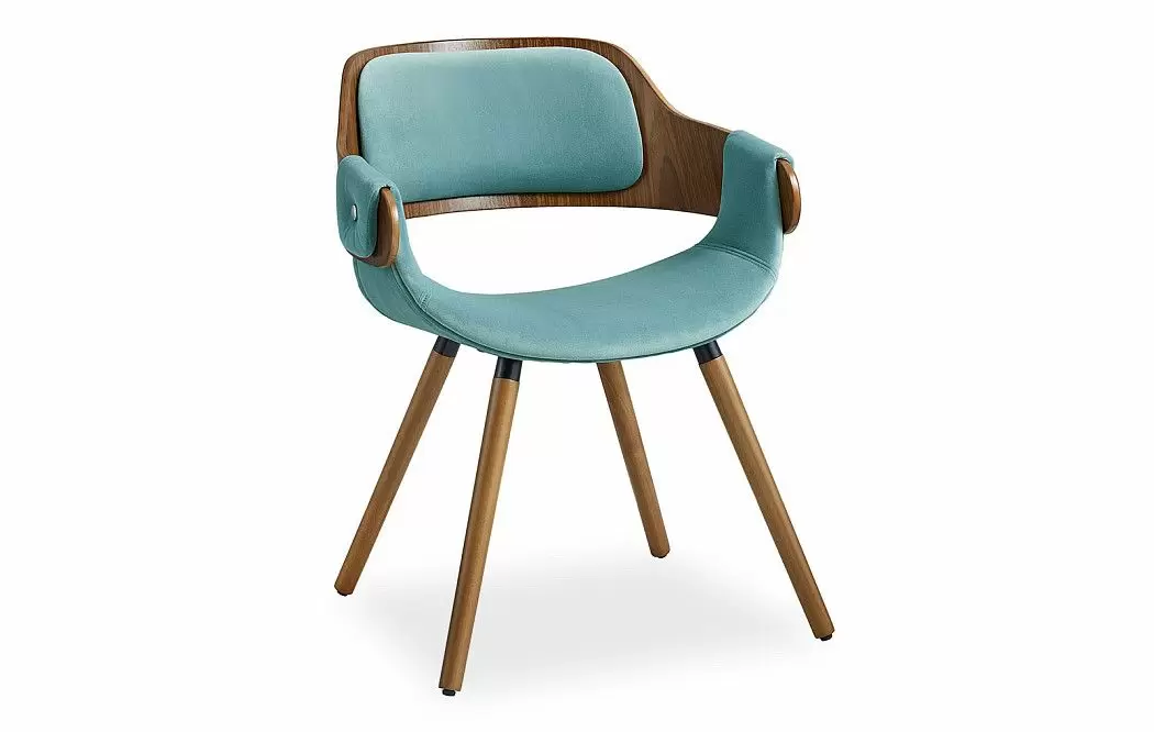 Стул Jody, голубой/орех