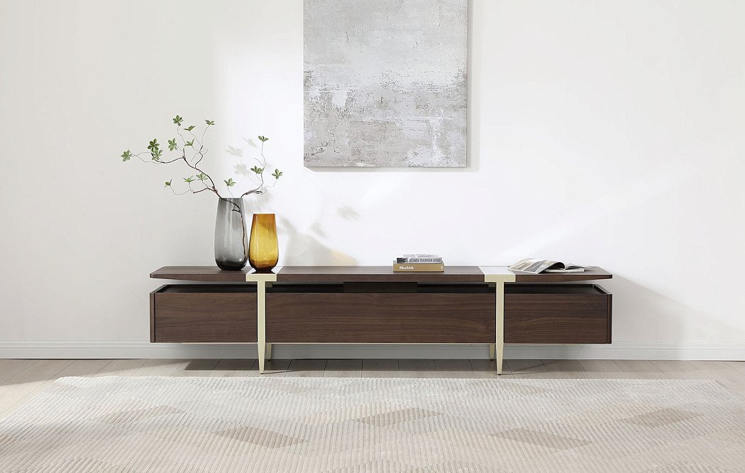 ТВ Тумба Terra, орех/шампань - фото 3