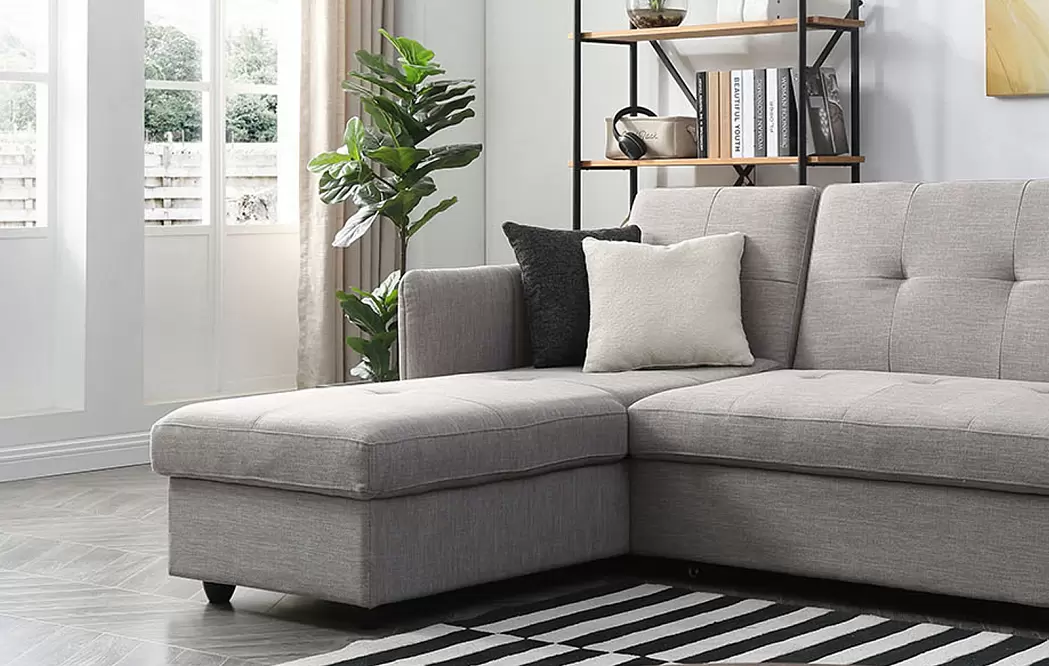 Диван-кровать Rotterdam угловой (левый), цвет серый - фото 20