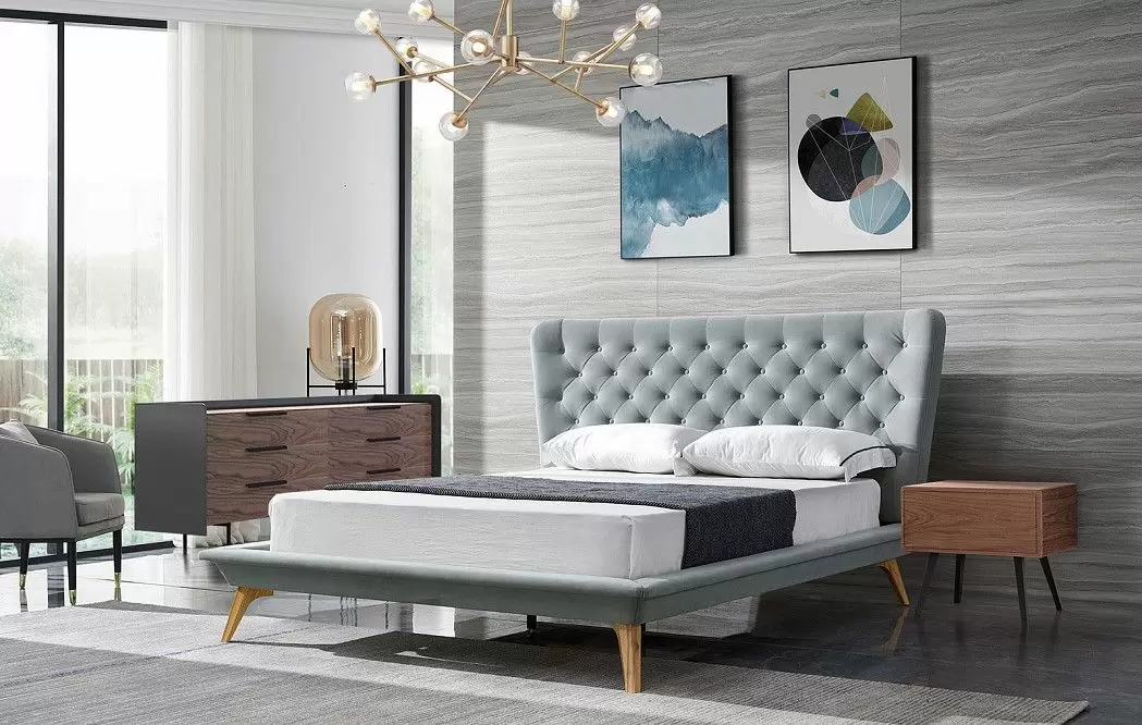 Комплект для спальни Bohemia, серый/орех