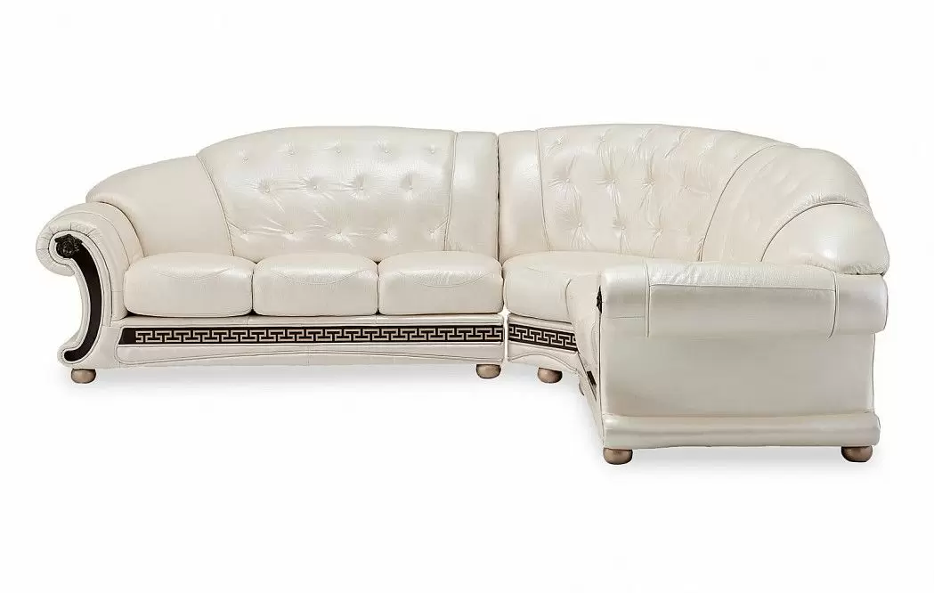Диван Versace угловой (правый), жемчуг - фото 5