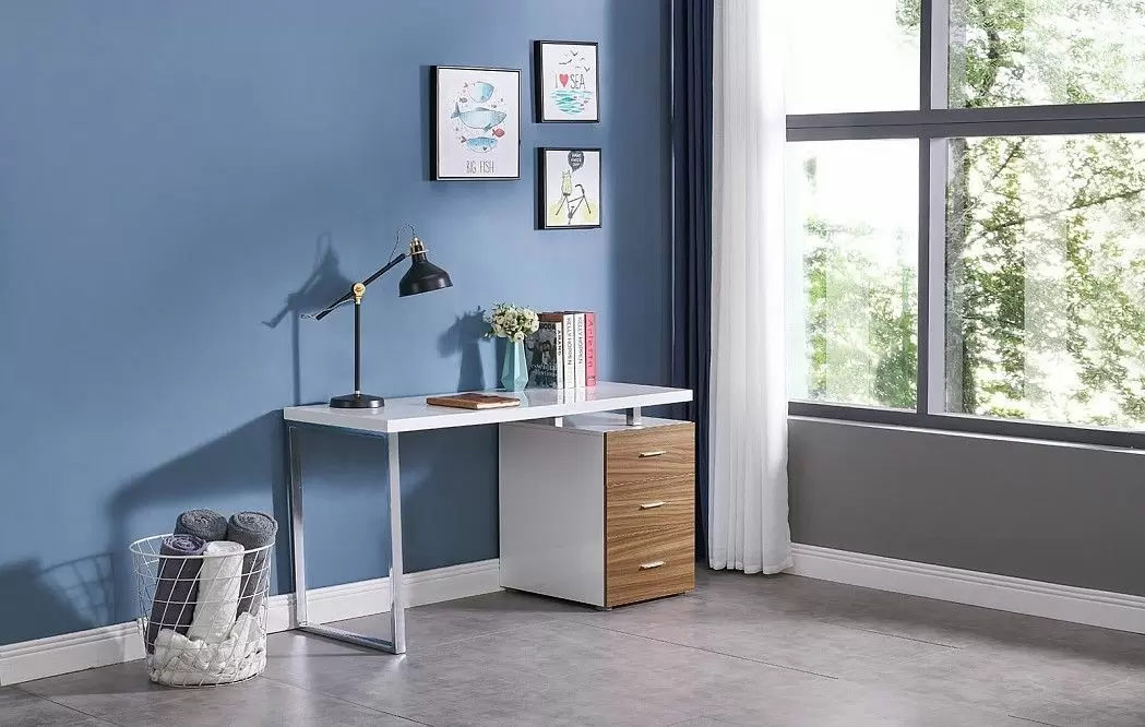 Стол письменный Endeavor, белый/дерево - фото 6