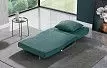 Кресло-кровать Rosy, темно-бирюзовый/хром
