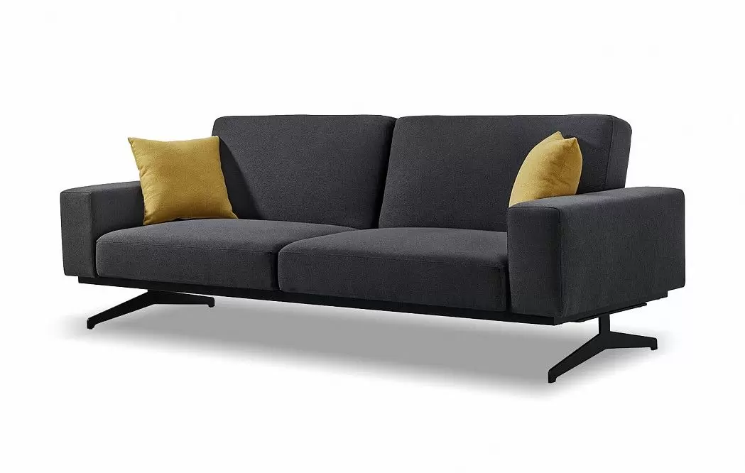 Диван-кровать Soho, графит/желтый - фото 4