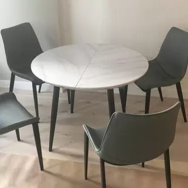 Стол раскладной Leticia 100-130, мраморный рисунок/черный 1635254737801.jpg