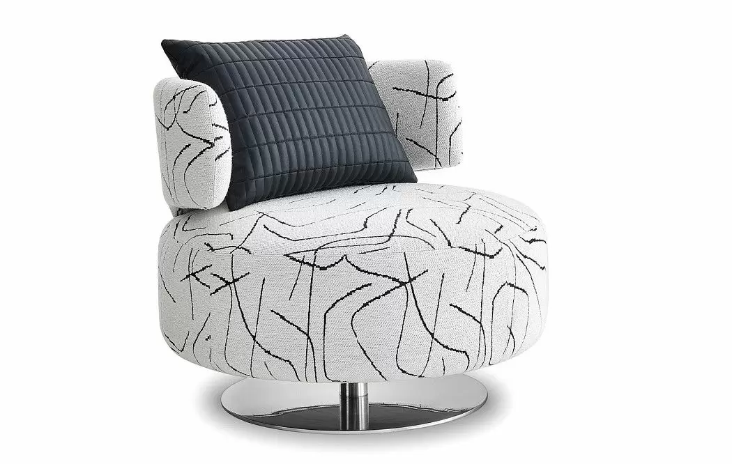 Кресло Sandra, белый/черный принт - фото 7