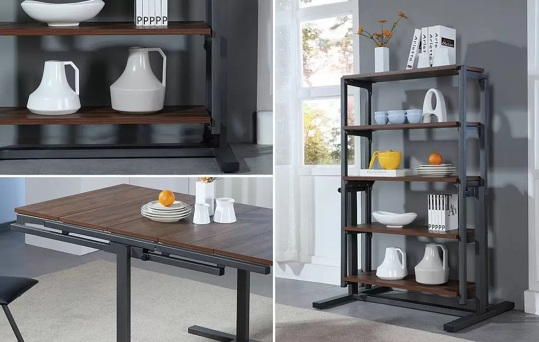 Стол-стеллаж трансформер Oklahoma, орех - фото 3