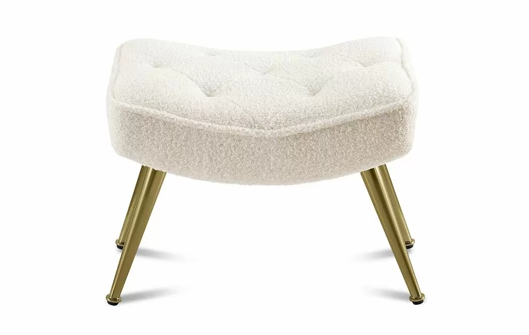 Кресло и оттоманка Hygge, слоновая кость/золото - фото 14