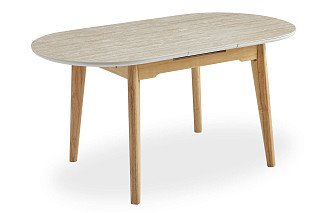 Стол раскладной Elsa 120-150, керамика травертин