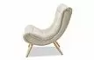 Кресло и оттоманка Dolce Vita, кремовый/натуральный