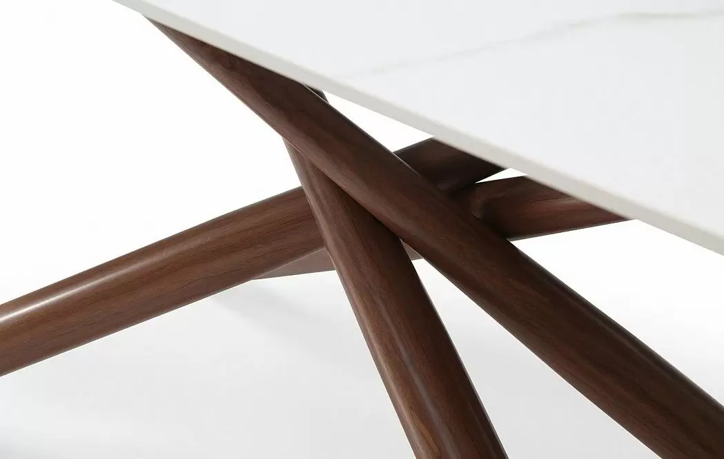 Стол Ravenna + 4 серо-бежевых стула Max - фото 5