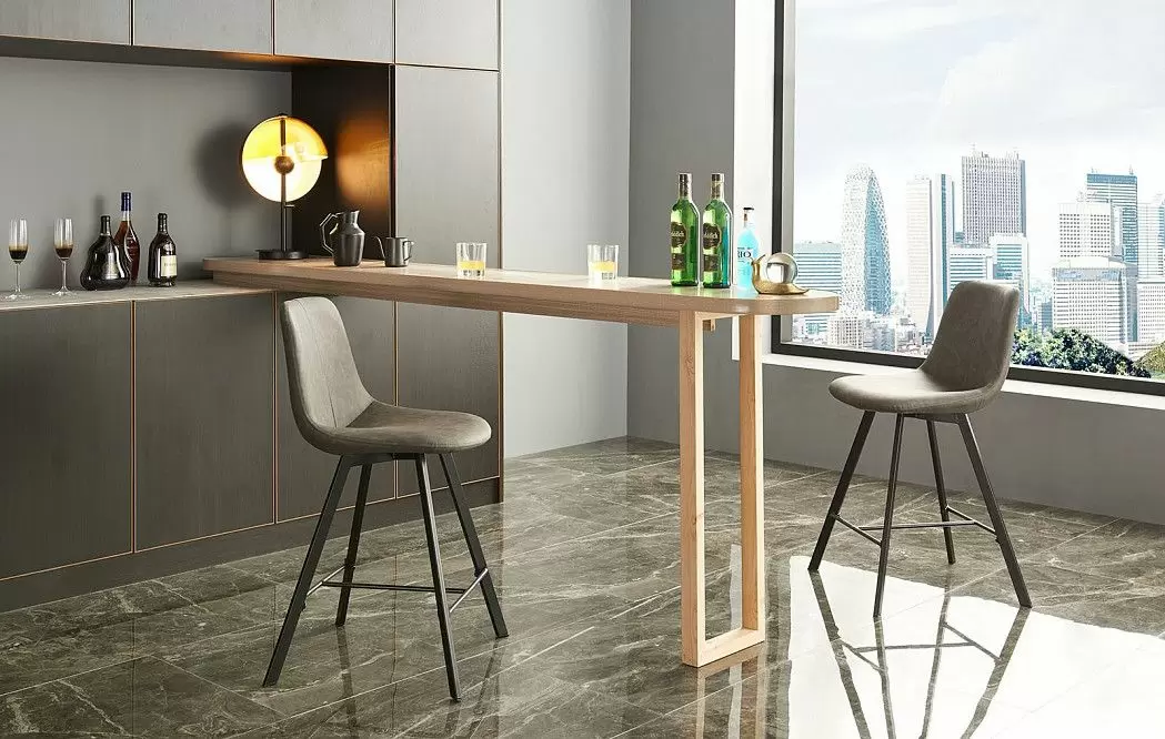 Стул полубарный Ella, серый - фото 2