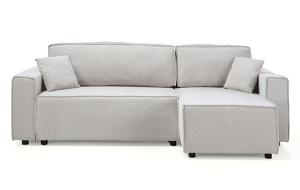 Диван-кровать Gustav угловой (правый), бежевый - фото 3