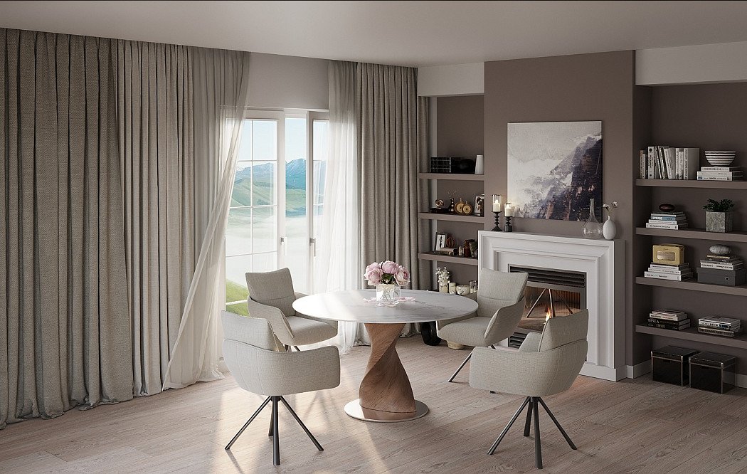 Стол Niagara 100, белая керамика/орех - фото 3