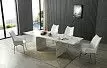 Стол раскладной Santorini 160-240, белая керамика