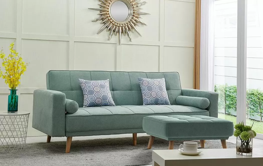 Диван-кровать Scandinavia, бирюзовый - фото 12