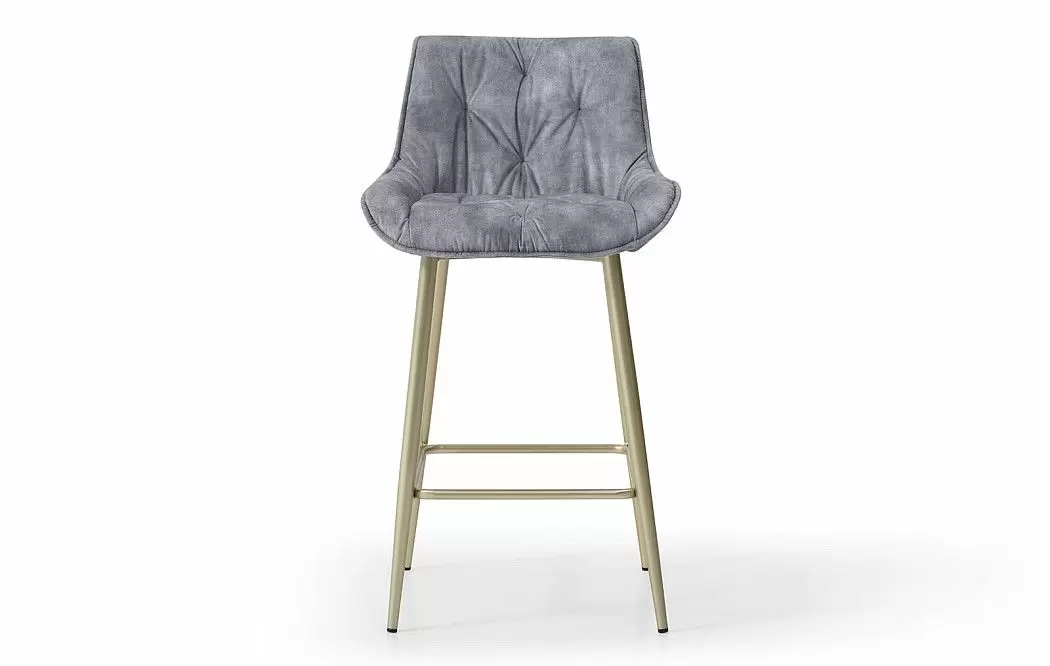 Стул полубарный Joely Bar (65), серый/шампань - фото 3