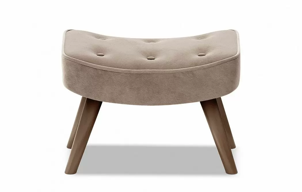 Оттоманка Hygge Classic, бежевый/орех - фото 3