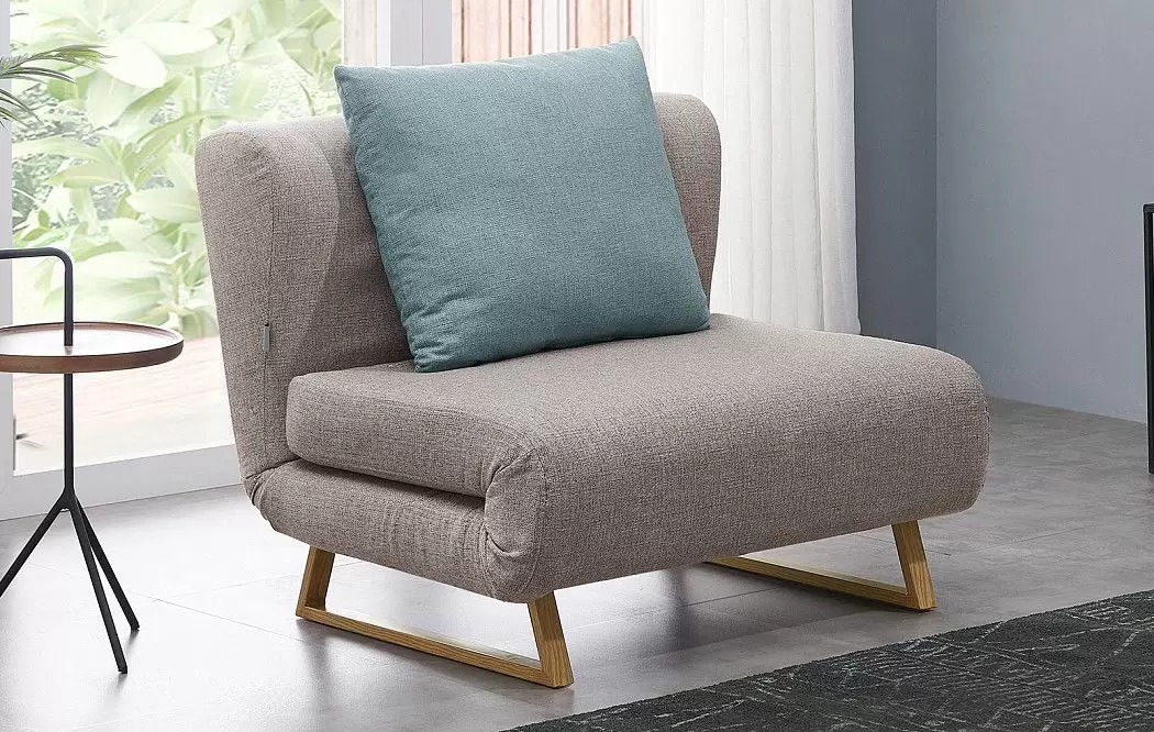 Кресло-кровать Rosy, бежевый/мята