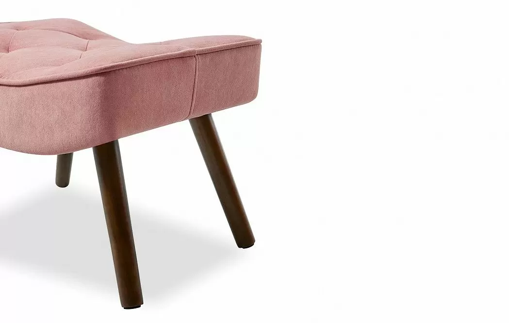 Кресло и оттоманка Hygge, коралловый/орех - фото 15