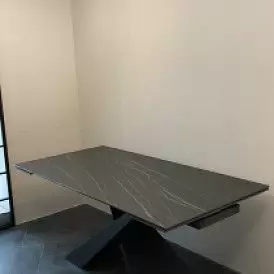 Стол раскладной Savoy Bronze 160-220, белая керамика/бронза