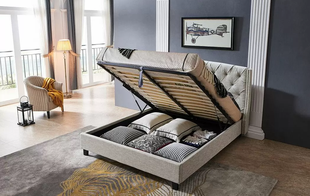 Кровать Evita Grand, кремовый - фото 10