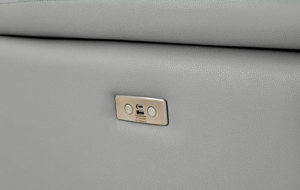 Диван-реклайнер Jonathan угловой (правый), светло-серый - фото 8